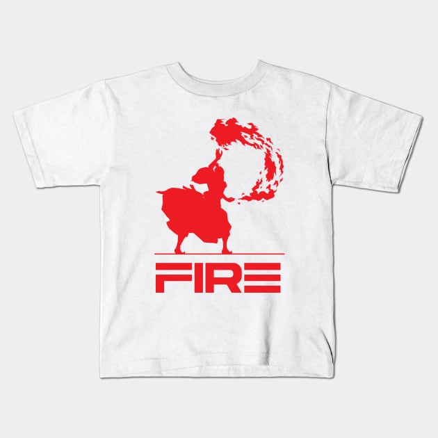 Fire Kids T-Shirt by Jenex